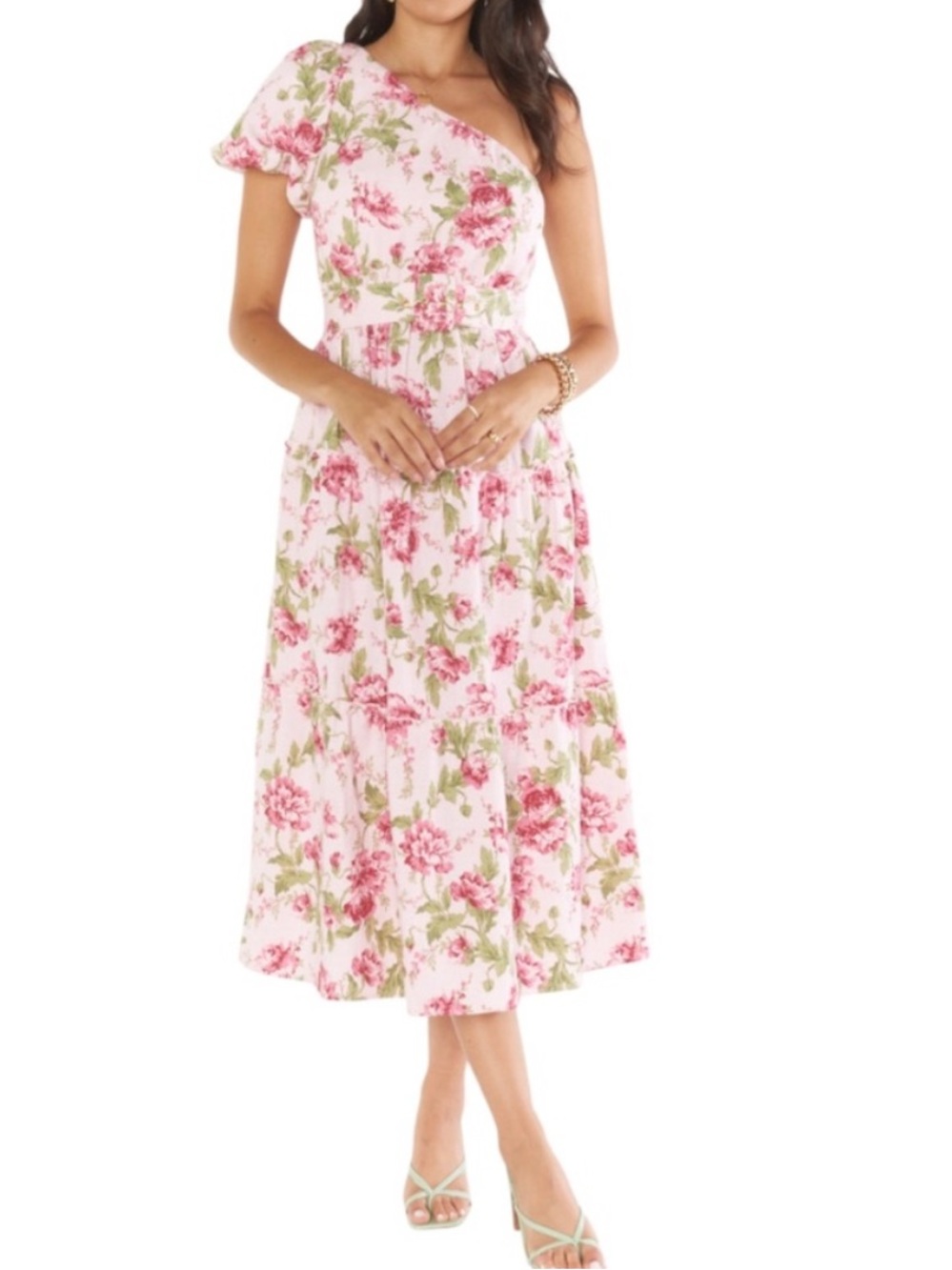 SHOW ME YOUR MUMU One Shoulder Deluca Dress NWT Size XL Missing Belt